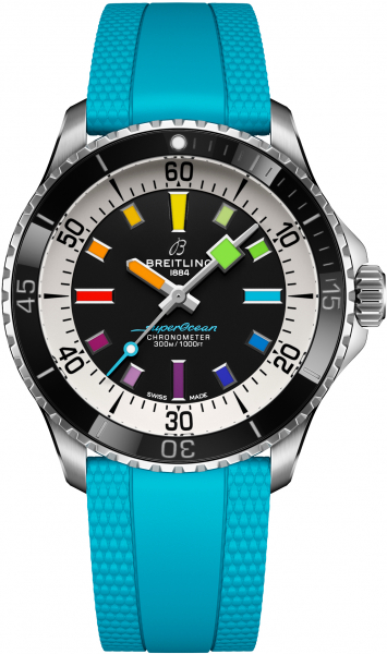 Breitling Superocean Automatic 42 RAINBOW i gruppen Varumrken / Breitling / Handla Breitling / Superocean hos Rydbergs Ur (A17375211B2S1)