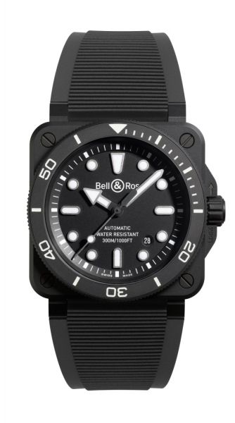 Bell & Ross BR 03 DIVER BLACK MATTE CERAMIC i gruppen Varumärken / Bell & Ross / BR 03 DIVER hos Rydbergs Ur (BR03ADBLCESRB)