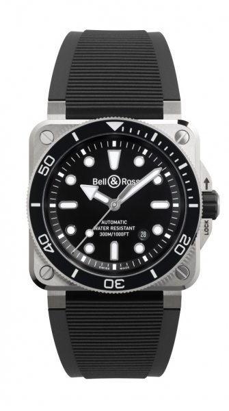 Bell & Ross BR 03 DIVER BLACK STEEL i gruppen Varumrken / Bell & Ross / BR 03 DIVER hos Rydbergs Ur (BR03ADBLSTSRB)