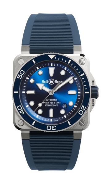 Bell & Ross BR 03 DIVER BLUE STEEL i gruppen Varumrken / Bell & Ross / BR 03 DIVER hos Rydbergs Ur (BR03ADBLUSTSRB)