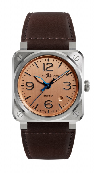 Bell & Ross BR 03 COPPER i gruppen Varumrken / Bell & Ross / BR 03 AUTO hos Rydbergs Ur (BR03AGBSTSCA)