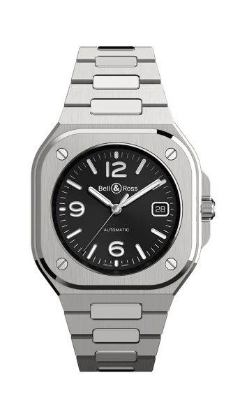 Bell & Ross BR 05 BLACK STEEL i gruppen Varumrken / Bell & Ross / BR 05 hos Rydbergs Ur (BR05ABLSTSST)