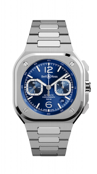 Bell & Ross BR 05 CHRONO BLUE STEEL i gruppen Varumrken / Bell & Ross / BR 05 hos Rydbergs Ur (BR05CBLUSTSST)